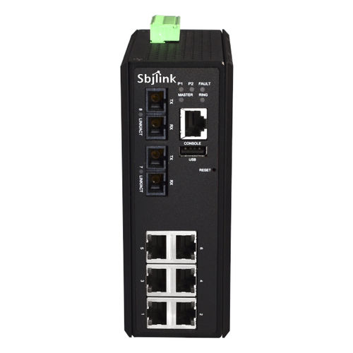Commutateur Ethernet administrable - RPT-2008-2FM-SC-X4 - Sbjlink/Subject Link Inc. - 8 ports / 10/100BaseT(X) / de niveau 2