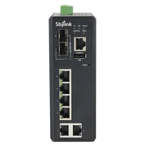 Commutateur Ethernet administrable - RPT-2008G-X4 - Sbjlink/Subject Link Inc. - 8 ports / de niveau 2 / Gigabit Ethernet