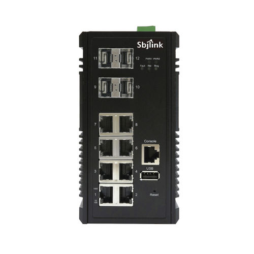 Commutateur Ethernet administrable - RPT-2012X-4F-X2 - Sbjlink/Subject Link Inc. - 12 ports / de niveau 2 / Gigabit Ethernet