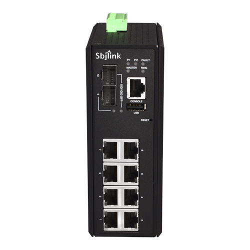 Commutateur Ethernet administrable - RPT-2010G-2F-X4 - Sbjlink/Subject Link Inc. - 10 ports / de niveau 2 / Gigabit Ethernet
