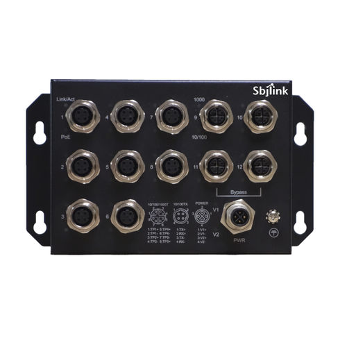 Commutateur Ethernet non administrable - RPT-M1812P-4G-T-X2 - Sbjlink/Subject Link Inc. - 12 ports / 10/100BaseT(X) / Gigabit Ethernet