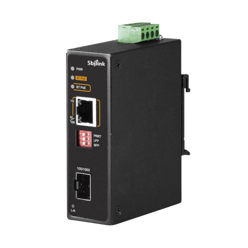 Convertisseur industriel - HNT-1401GH-X4 - Sbjlink/Subject Link Inc. - média / Gigabit Ethernet vers fibre optique / pour rail DIN