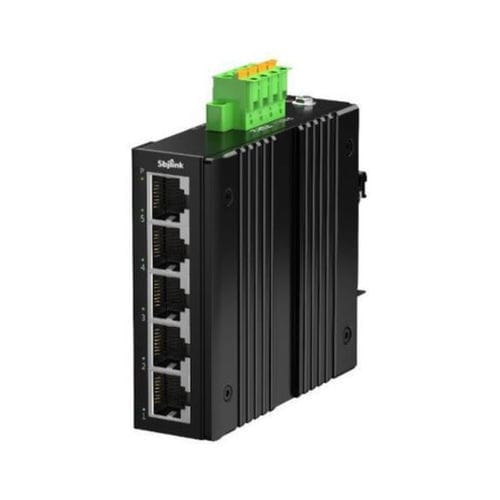 Commutateur Ethernet non administrable - EL-1005-T-X6SB - Sbjlink/Subject Link Inc. - 5 ports / fast ethernet / à montage sur rail DIN