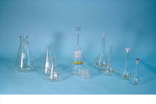 Fiole Erlenmeyer - V10 series - Matest SpA - jaugée / filtrante / en verre borosilicaté