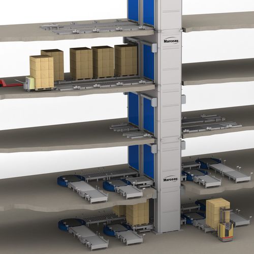 Ascenseur automatique - Montepal® EL series - MARCEAU - pour matériau de construction / à colonne
