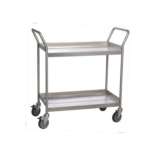 Chariot de transport - Manuvit - desserte / en acier inoxydable / 2 niveaux