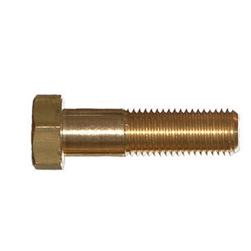 Boulon à fût cylindrique lisse - DIN 931 - Albert Pasvahl - fileté / à tête hexagonale / en laiton