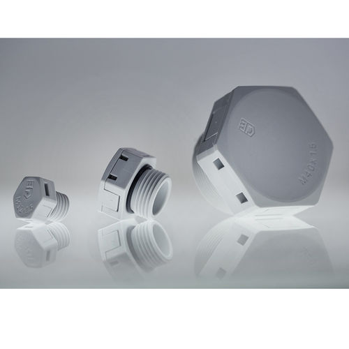 Bouchon d'évent - JDAE-PA series - Jacob GmbH - hexagonal / fileté / mâle