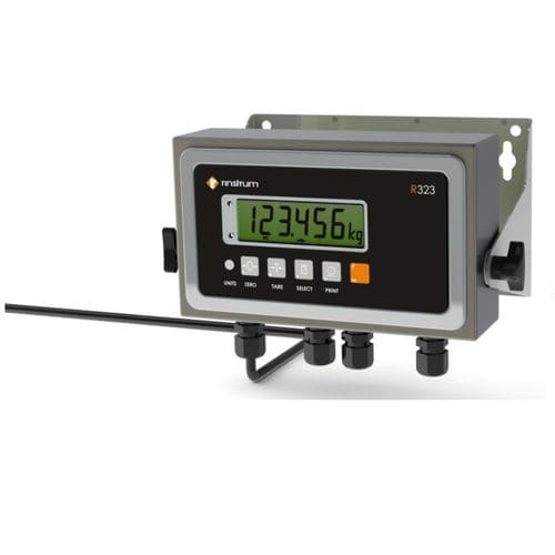 Indicateur de pesage affichage LCD - R323 Classic - Rinstrum - encastrable / IP65 / en acier inoxydable
