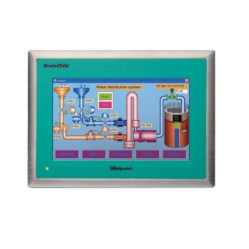 Terminal opérateur à écran tactile - HMI 750 - BRAINCHILD ELECTRONIC CO., LTD - encastrable / 800 x 480 / ARM Cortex