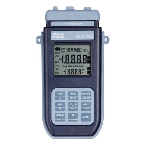 Thermo-anémomètre à fil chaud - HD2103 series  - Delta OHM - à hélice / IP66 / portable