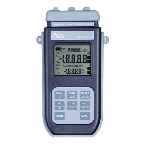 Thermomètre à thermocouple - HD2108.1 - Delta OHM - numérique / °C / K