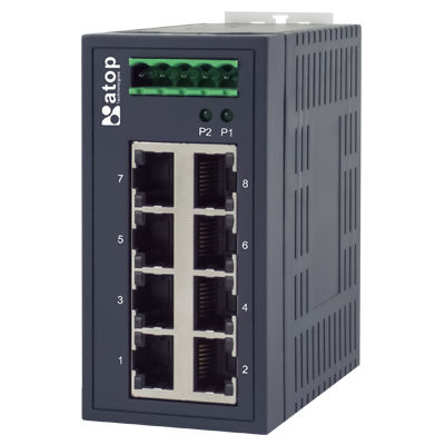 Commutateur Ethernet non administrable - EHG2008 - Atop Technologies - 8 ports / gigabit / ProfiNet