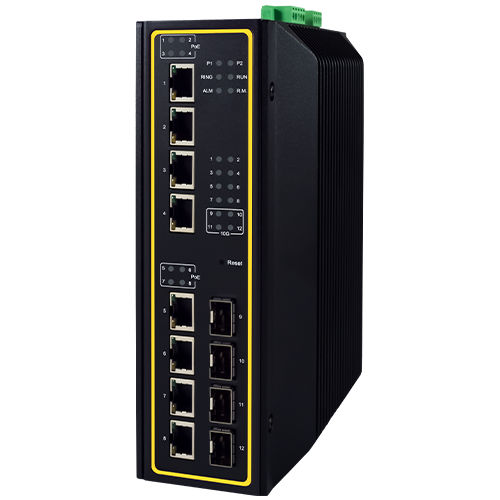 Commutateur Ethernet administrable - EHG7612 Series - Atop Technologies - 12 ports / Gigabit Ethernet / gigabit