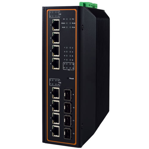 Commutateur Ethernet administrable - EHG7512 Series - Atop Technologies - 12 ports / Gigabit Ethernet / gigabit