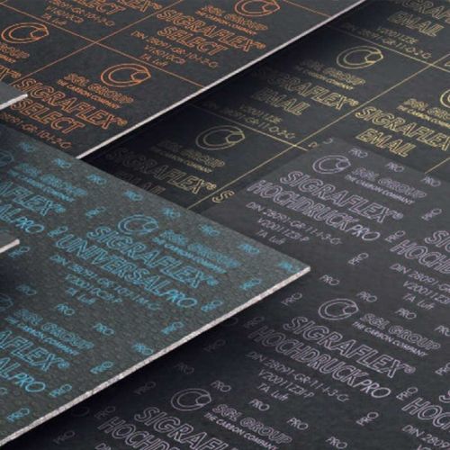 Feuille de joint en graphite - SIGRAFLEX® series - Carrara Global Sealing Solution - en acier inoxydable / autres matériaux / de bride