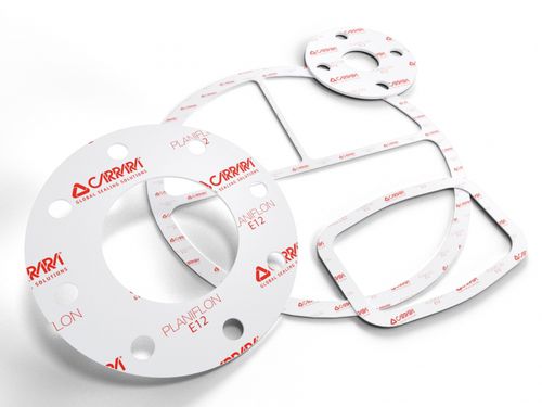 Feuille de joint en acier - PLANIFLON™ E12 - Carrara Global Sealing Solution - en PTFE / de bride / monté sur bride