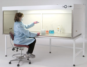 Cabine à flux laminaire horizontal - 1 118 x 1 600 mm  - Terra Universal Inc.