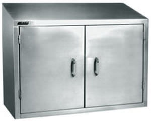 Armoire de stockage - max. 762 x 1 829 x 876 mm - Terra Universal Inc. - à montage mural / à portes battantes / en acier inoxydable