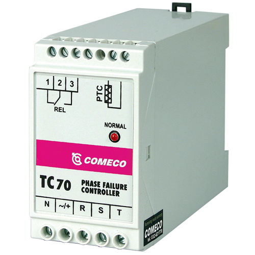 Relais de surveillance de température - 250 V | TC70 - Comeco Control & Measurement - d'ordre de phases / triphasé / pour moteur électrique