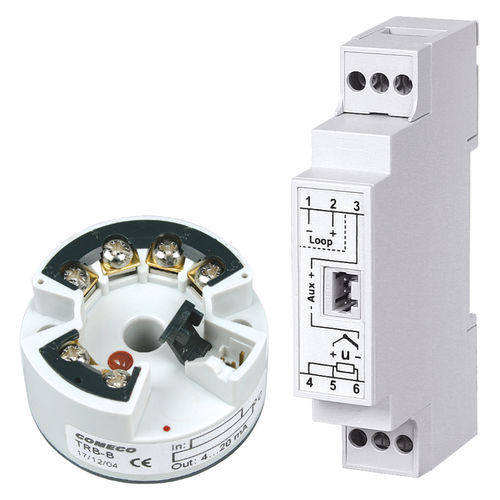 Transmetteur de température sur rail DIN - -100 °C ... +1 800 °C | TRB series - Comeco Control & Measurement - RTD / thermocouple / numérique