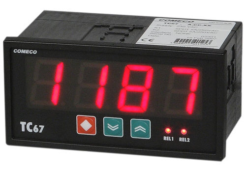 Indicateur de température - 32 mm | TC67U-D4 - Comeco Control & Measurement - numérique / pour montage sur panneau