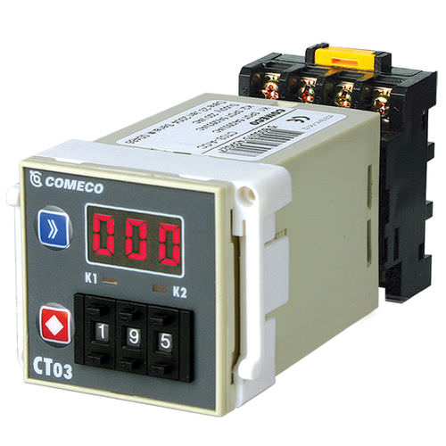 Minuterie numérique - max. 999 min | CT03 - Comeco Control & Measurement - multifonction / sur rail DIN / montée en panneau