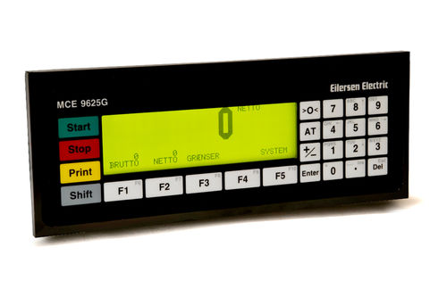 Terminal de pesage affichage LCD - OIML | 9625G - Eilersen Electric Digital Systems A/S - encastrable / IP44