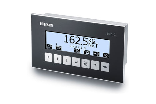 Terminal de pesage affichage LCD - OIML | 5024G - Eilersen Electric Digital Systems A/S - encastrable / IP44