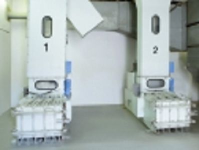 Presse à balles pour textiles - LUWA Air Engineering AG - verticale / à chargement frontal