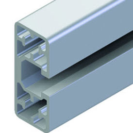 Profilé en aluminium - 20.0993/0 - Minitec - rainuré / rectangulaire / pour porte coulissante