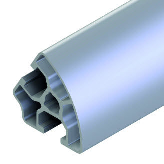 Profilé en aluminium - 20.1136/0 - Minitec - rainuré / 60° / de cadre