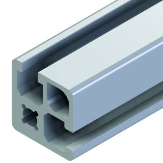 Profilé en aluminium - 20.1054/0 - Minitec - rainuré / extrudé