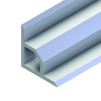 Profilé en aluminium - 20.1011/0 - Minitec - triangulaire / extrudé / sur mesure
