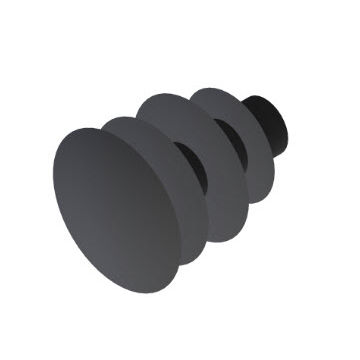 Bouchon rond - 22.1200/1 - Minitec - à ailettes / non fileté / en polyéthylène