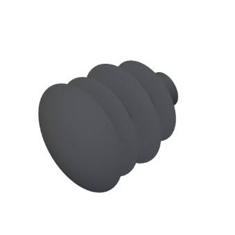 Bouchon rond - 22.1201/1 - Minitec - à ailettes / mâle / non fileté