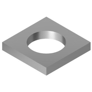 Rondelle frein - 21.1360/1 - Minitec - carrée / en inox