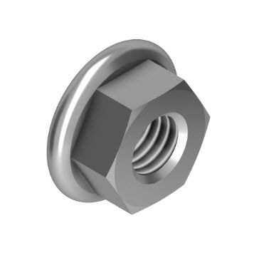 Écrou hexagonal - 21.1334/0 - Minitec - à embase / autofreiné / en acier galvanisé
