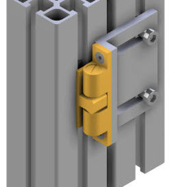 Loquet à billes - 21.1137/0 - Minitec - en profilé aluminium
