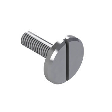Vis à tête cylindrique bombée - 21.2074/0 - Minitec - fendue / en acier galvanisé