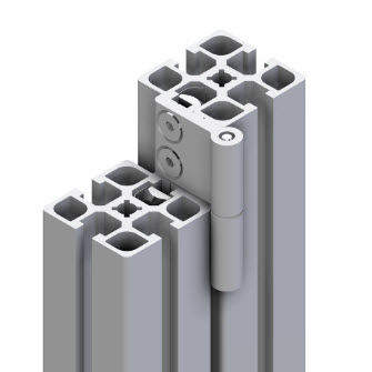 Charnière à pivot - 21.1378/0 - Minitec - en aluminium / à visser / 270°
