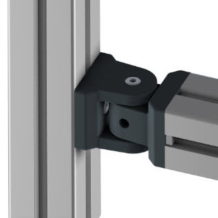 Charnière à pivot - 21.2020/0 - Minitec - en aluminium / à visser / de porte