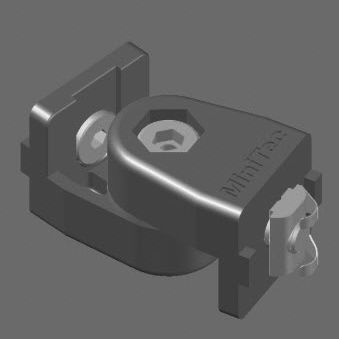 Charnière à pivot - 21.2222/0 - Minitec - en aluminium / à visser / ajustable