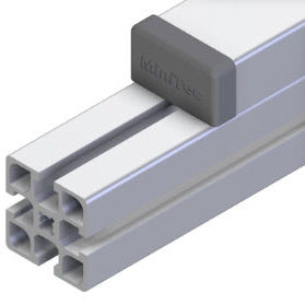 Embout recouvrant non fileté - 22.1116/1 - Minitec - rectangulaire / en ABS / pour extrémité de profilé