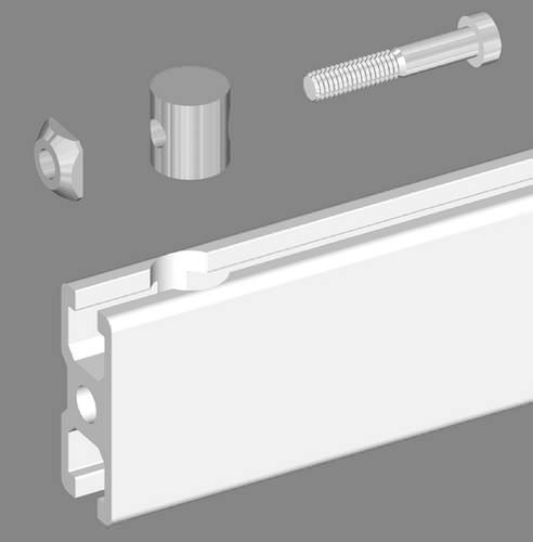 Ancrage double pour assemblage de profilés - 21.1024/0 - Minitec