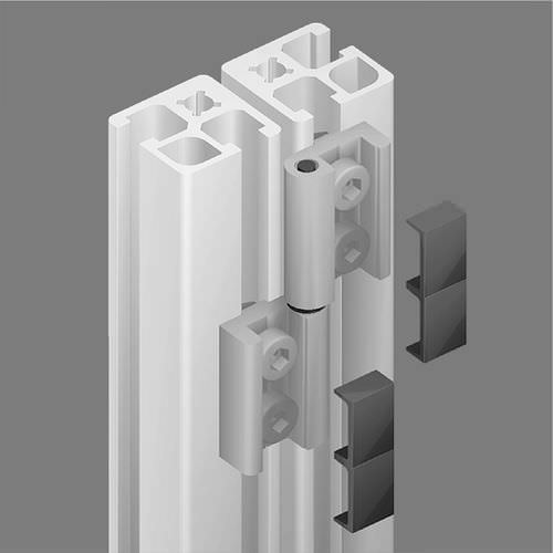 Charnière à ressort - 21.1100/0 - Minitec - en aluminium / à visser / 110°