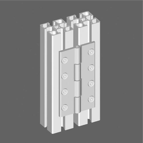Charnière à pivot - 21.0970/0 - Minitec - en aluminium / à visser / 180°