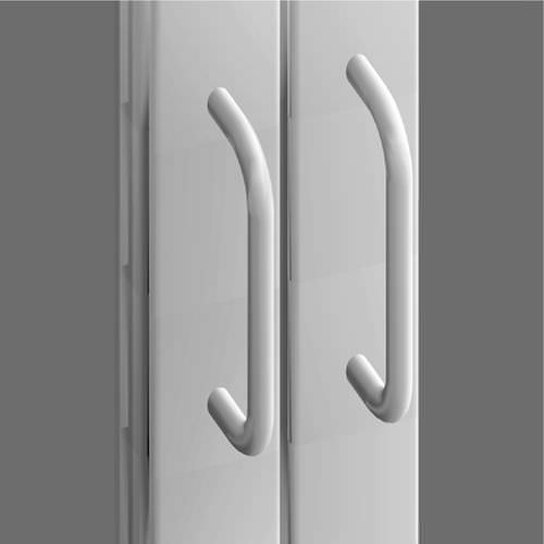 Poignée étrier - 21.1138/0 - Minitec - tubulaire / pour porte / en aluminium