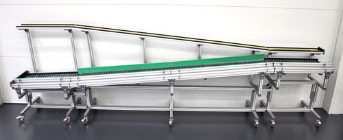 Convoyeur à rouleaux - TSG 200 - Minitec - horizontal / de transport / modulaire