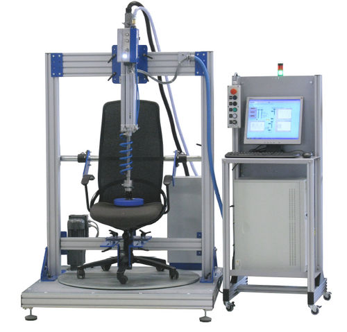 Banc de test pour siège - 1500 N - Hegewald & Peschke Meß- und Prüftechnik GmbH - pneumatique / pivotant